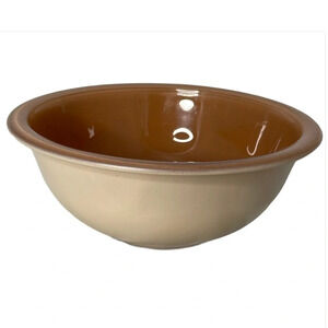 Pyrex Tan and Brown Mixing Bowl
